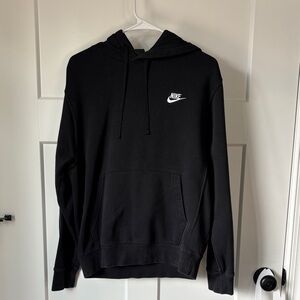 Nike Women’s Black Hoodie with White Logo